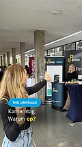 Karrieretag an der @th_ulm 
Pia im Interview: Warum ep? 🤔